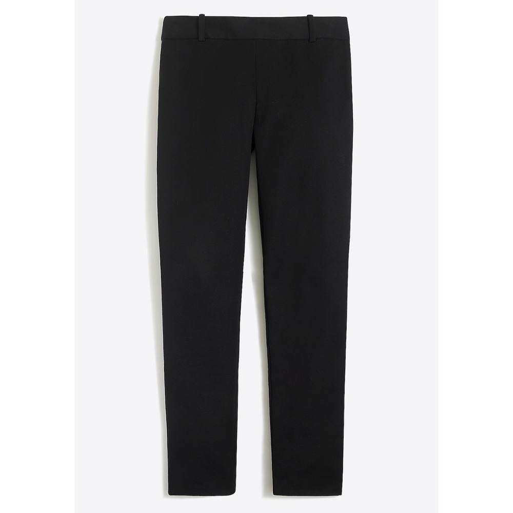 J.Crew Winnie Pant Black Skinny Ankle Side Zip Stretch Trousers Womens 4